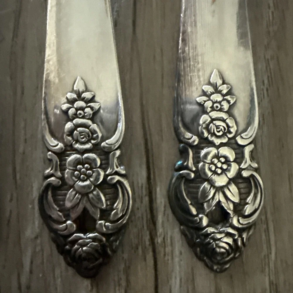 Set of 6 Oneida DISTINCTION‎ Dinner Forks Silver Plate Prestige 1951 Flatware
